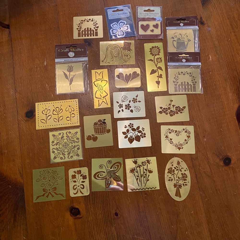 Brass Craft Stencil Set 3